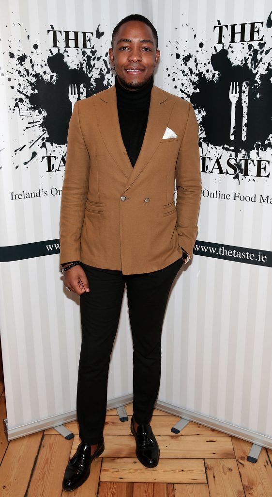 Lawson Mpame  celebrating three years of leading food and drink website TheTaste.ie at Fade Street Social, Dublin. Photo: Brian McEvoy