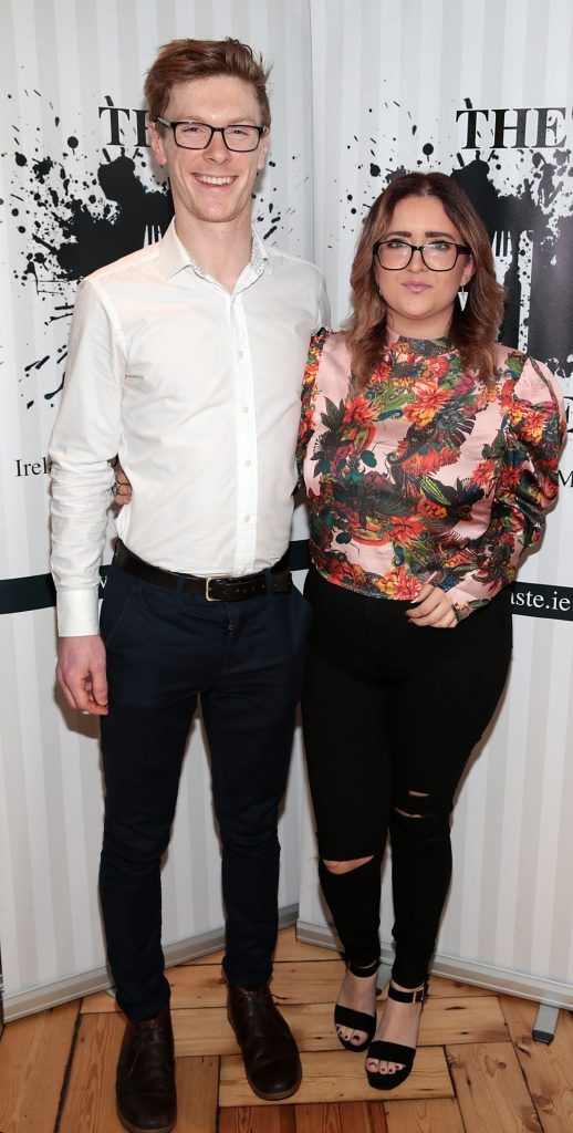 Joseph Roche and Mara Barrett celebrating three years of leading food and drink website TheTaste.ie at Fade Street Social, Dublin. Photo: Brian McEvoy