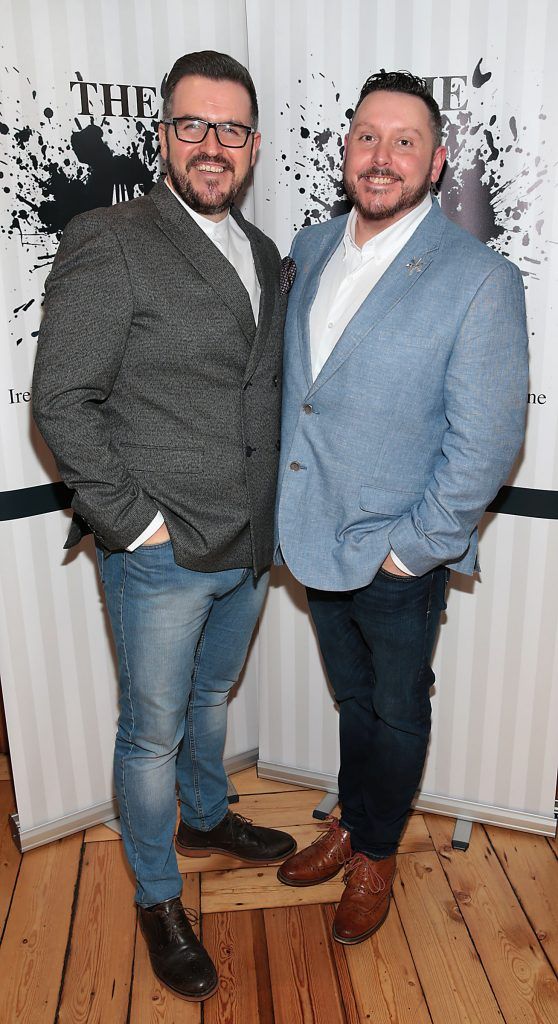 Clyde carroll and Keith Mahon celebrating three years of leading food and drink website TheTaste.ie at Fade Street Social, Dublin. Photo: Brian McEvoy