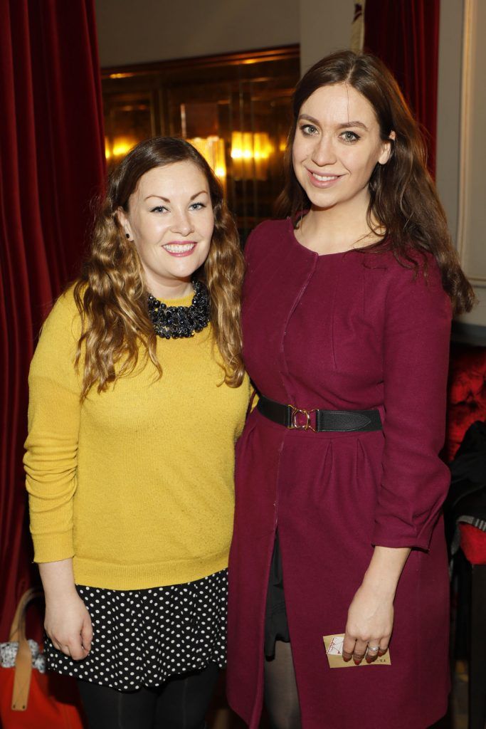 Meabh Connellan and Gillian Fitzpatrick celebrating at the beautifully restored Stella Theatre which opens on Oct 31st -photo Kieran Harnett