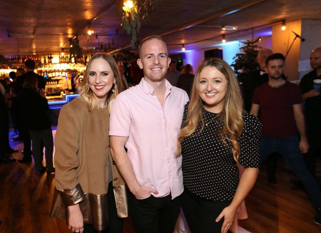 Pictured are Aideen Finnigan, Brendan O'Loughlin and Rebecca Sheckleton at Aldi's exquisite Christmas 2017 event, which took place in Medley. Photograph: Sasko Lazarov / Photocall Ireland
