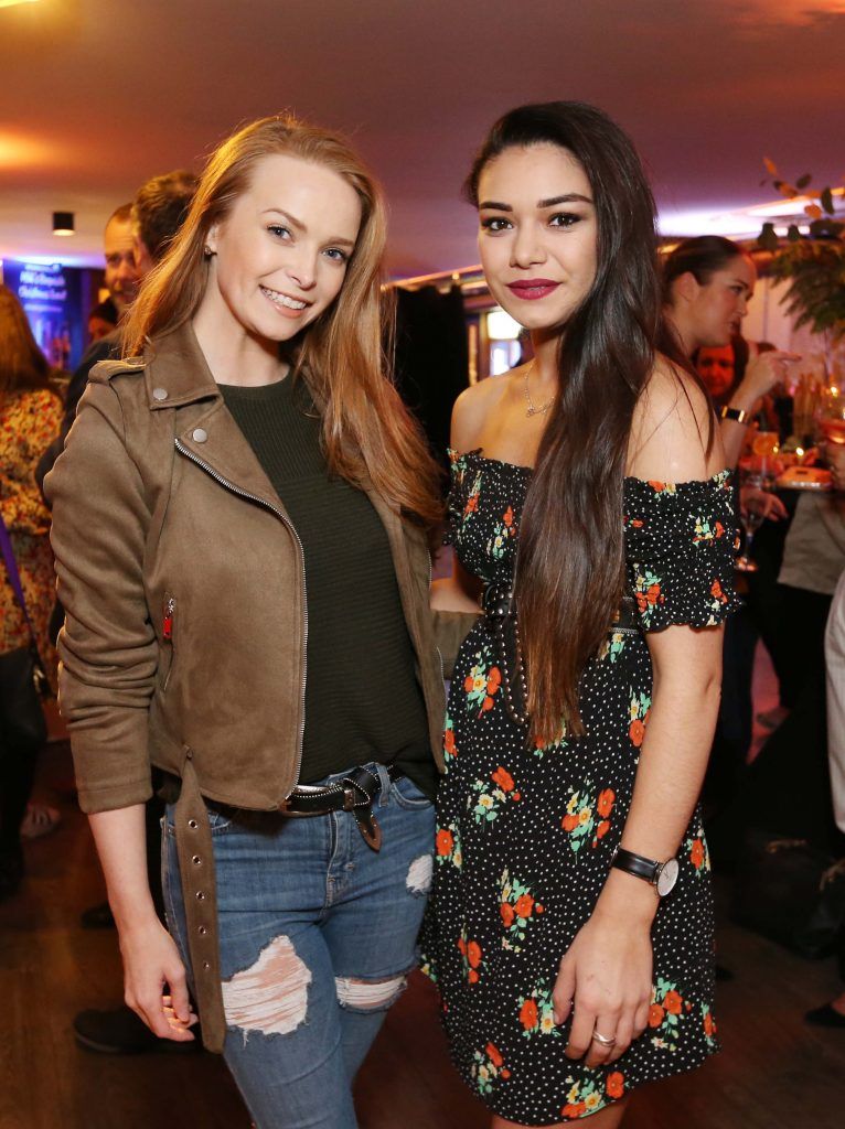 Pictured are Aoife Walsh and Soraiya Ryan at Aldi's exquisite Christmas 2017 event, which took place in Medley. Photograph: Sasko Lazarov / Photocall Ireland