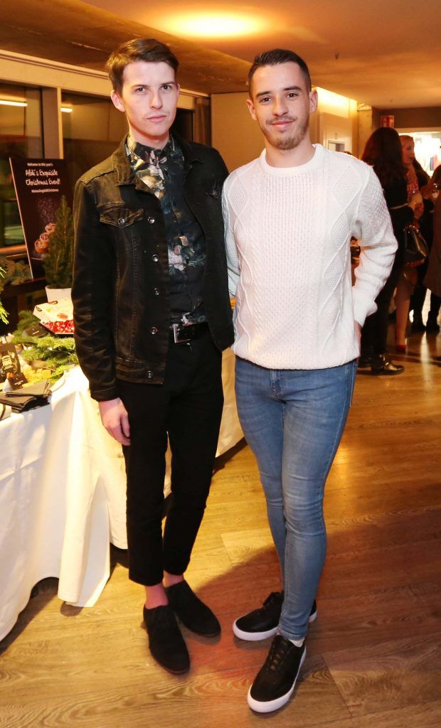 Pictured are Mikie O'Loughlin and Daragh Ashmore at Aldi's exquisite Christmas 2017 event, which took place in Medley. Photograph: Sasko Lazarov / Photocall Ireland