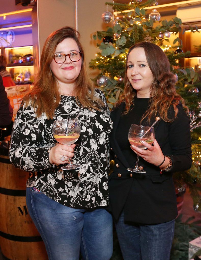 Pictured are Donna Ahern and Vivian Simonato at Aldi's exquisite Christmas 2017 event, which took place in Medley. Photograph: Sasko Lazarov / Photocall Ireland