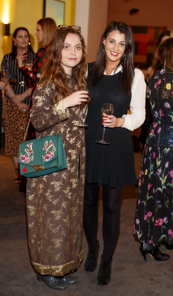 Amelia O'Mahony-Brady and Ali McKeever at the Pandora Christmas press launch which showcased the winter collection for 2017. Picture: Andres Poveda