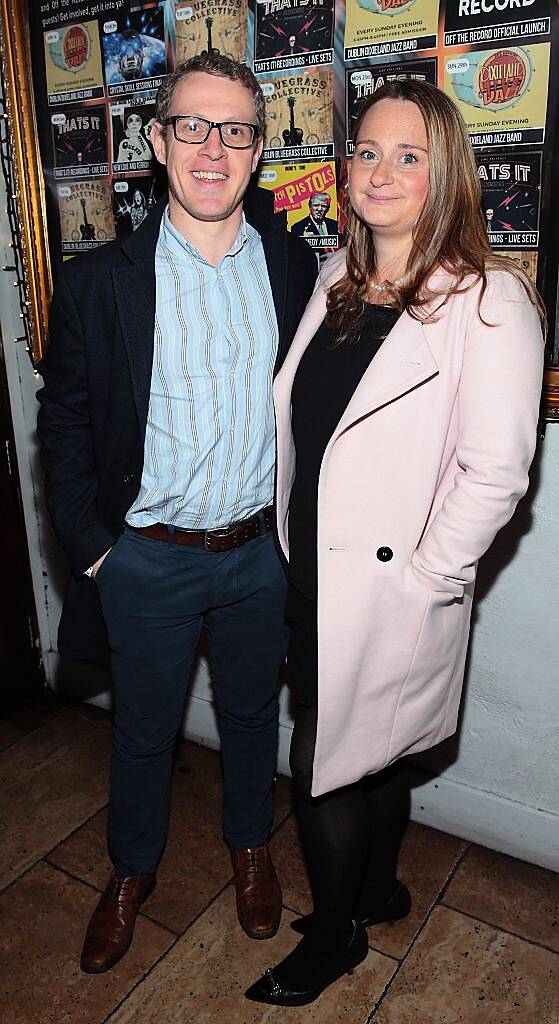 Michael Laffan and Leita Laffan at the launch of Blaithin Carney's highly anticipated second single 'Close My Eyes' at Sin E, Ormond Quay, Dublin. Photo: Brian McEvoy