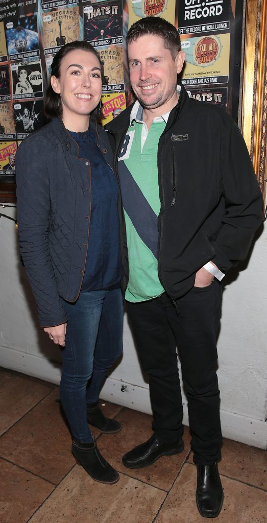 Anne Broderick and Barry Cunningham at the launch of Blaithin Carney's highly anticipated second single 'Close My Eyes' at Sin E, Ormond Quay, Dublin. Photo: Brian McEvoy