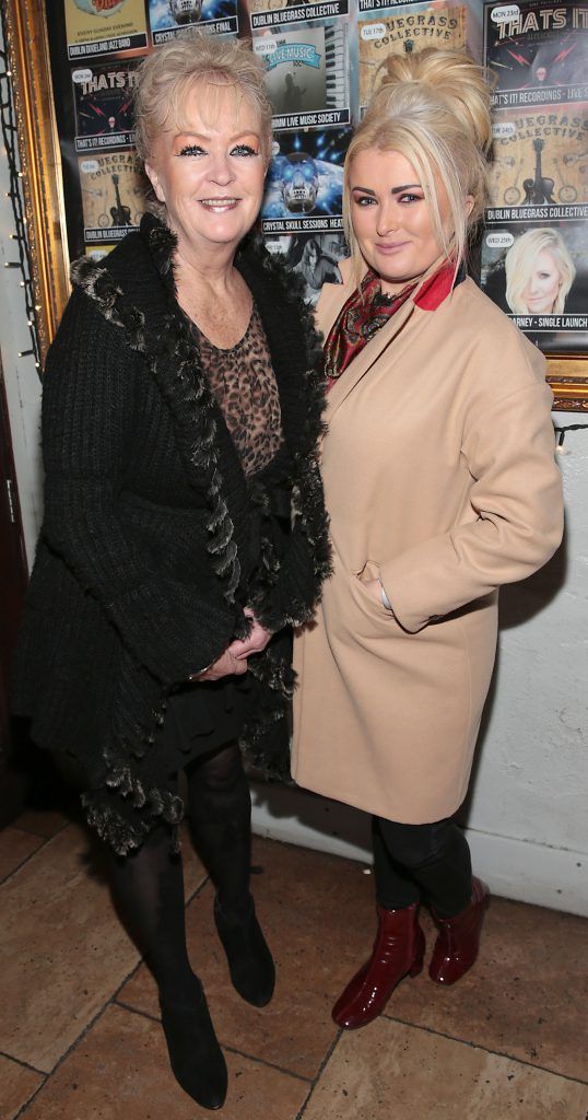 Catherine Woods and Aisling Woods Larkin at the launch of Blaithin Carney's highly anticipated second single 'Close My Eyes' at Sin E, Ormond Quay, Dublin. Photo: Brian McEvoy