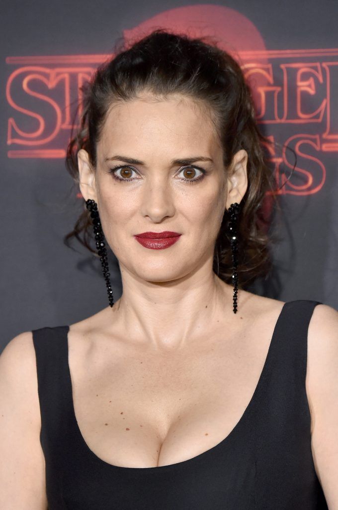 Winona Ryder attends the premiere of Netflix's "Stranger Things" Season 2 at Regency Bruin Theatre on October 26, 2017 in Los Angeles, California.  (Photo by Frazer Harrison/Getty Images)
