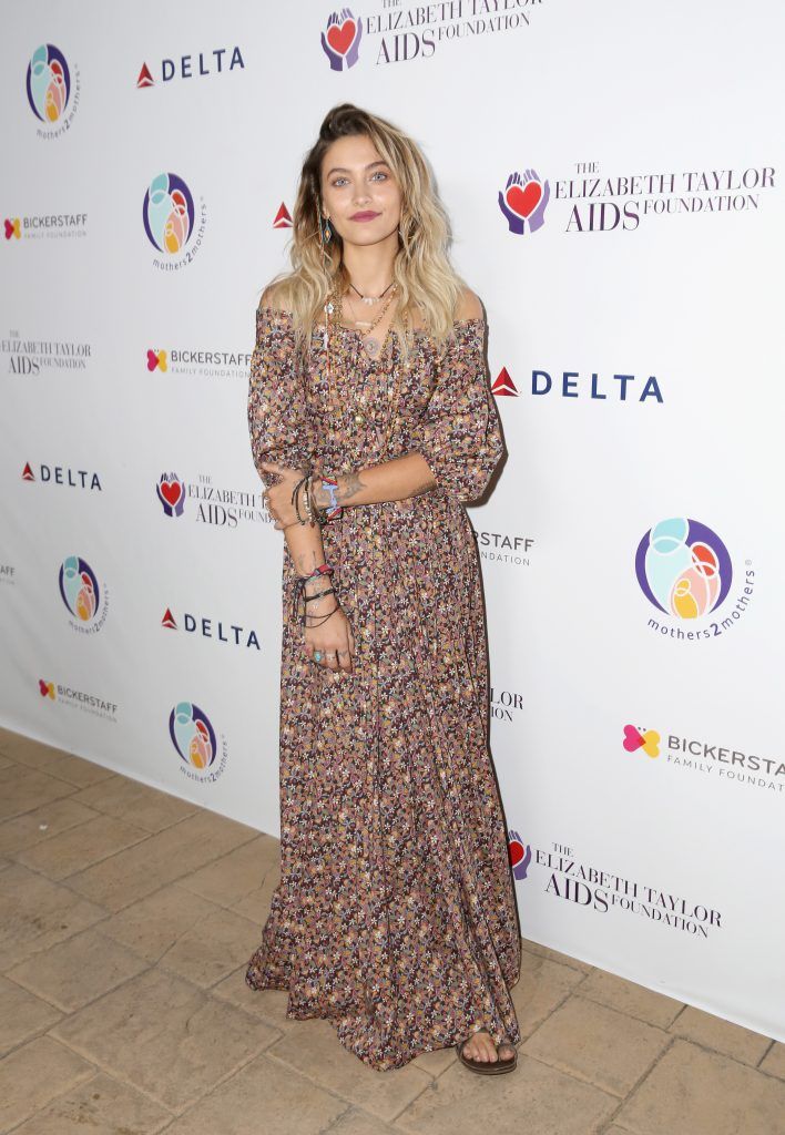 Paris Jackson attends The Elizabeth Taylor AIDS Foundation and mothers2mothers dinner at Ron Burkle's Green Acres Estate on October 24, 2017 (Photo by Rachel Murray/Getty Images for mothers2mothers and The Elizabeth Taylor AIDS Foundation )
