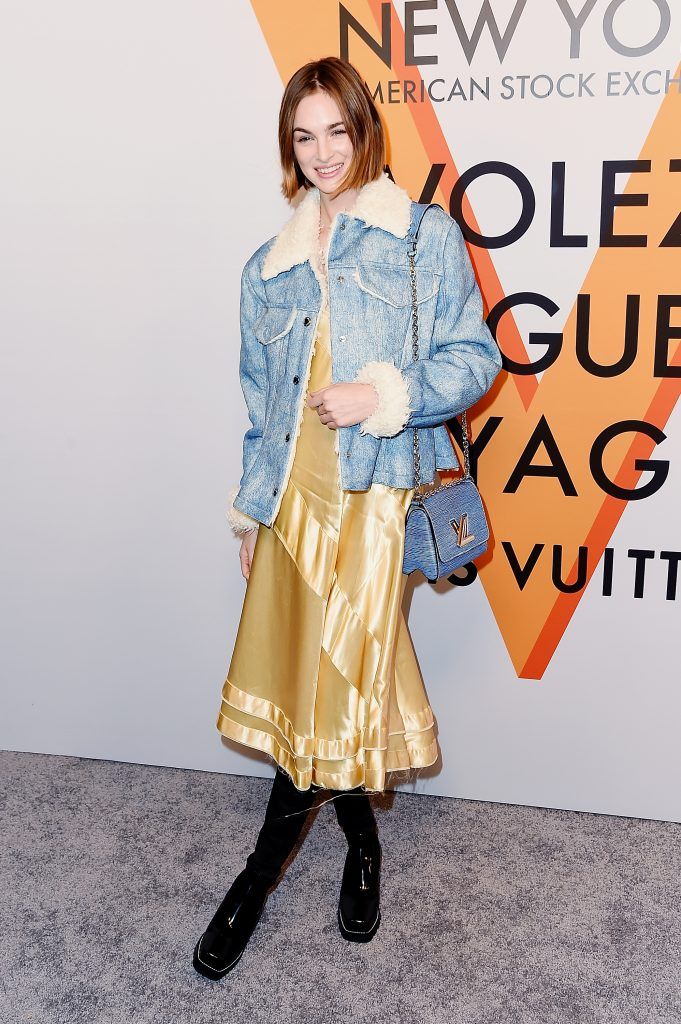 Laura Love attends the Volez, Voguez, Voyagez - Louis Vuitton Exhibition Opening on October 26, 2017 in New York City.  (Photo by Nicholas Hunt/Getty Images)