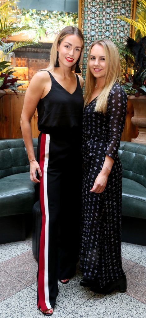 Pictured are, from left, Lia Stokes and Katie Allen at the Spotlight Whitening Launch event on 26th October at Nolita, George’s Street. PHOTO: Mark Stedman