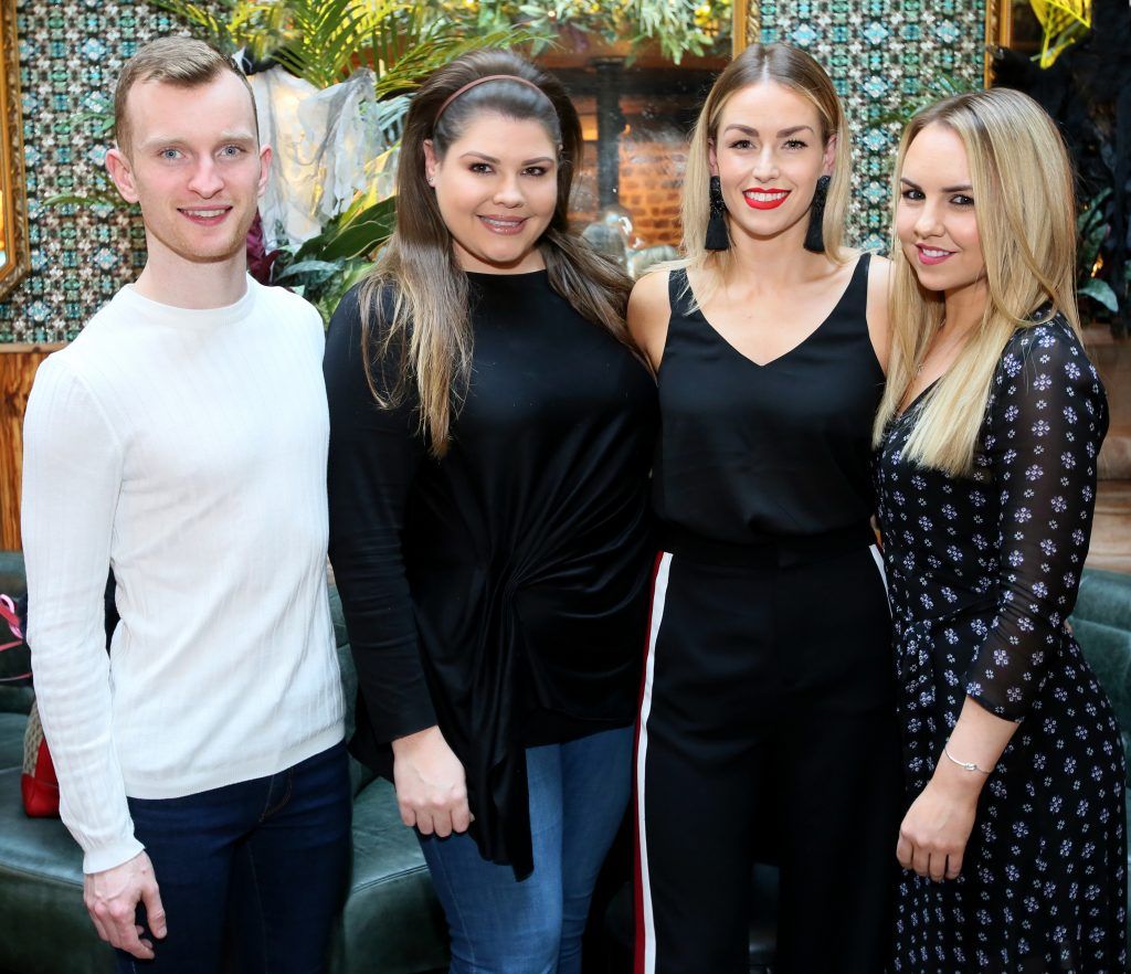 Pictured are, from left, Ian Collins, Christina Torsney, Lia Stokes and Katie Allen at the Spotlight Whitening Launch event on 26th October at Nolita, George’s Street. PHOTO: Mark Stedman