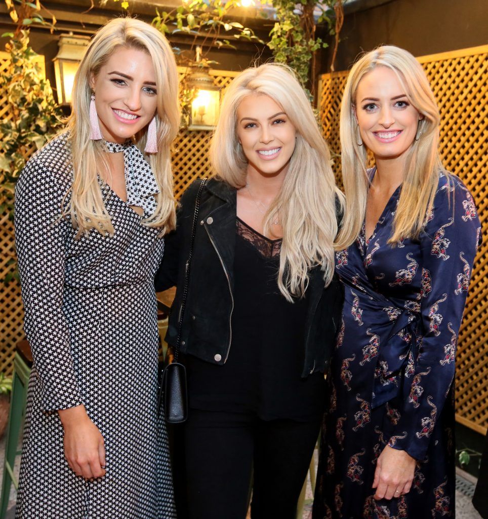 Pictured are, from left, Dr Vanessa Creaven, Chloe Boucher and Dr Lisa Creaven at the Spotlight Whitening Launch event on 26th October at Nolita, George’s Street. PHOTO: Mark Stedman