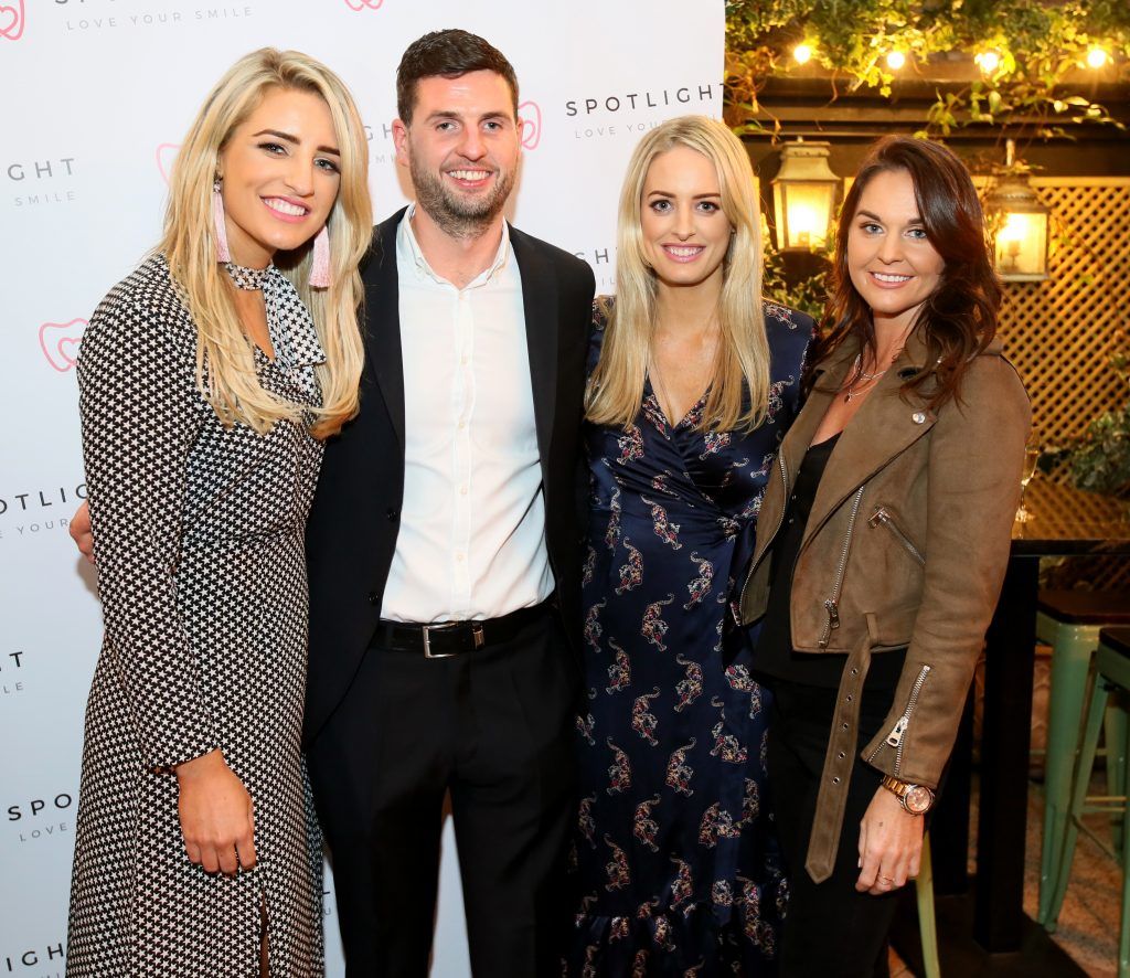 Pictured are, from left, Dr Vanessa Creaven, Peter Swarbrigg, Dr Lisa Creaven and Jane Swarbrigg at the Spotlight Whitening Launch event on 26th October at Nolita, George’s Street. PHOTO: Mark Stedman