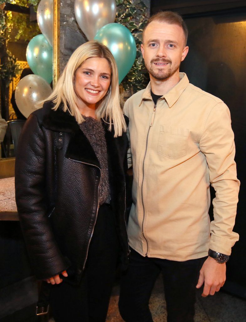 Niamh Cullen and Karl Nolan at the Spotlight Whitening Launch event on 26th October at Nolita, George’s Street. PHOTO: Mark Stedman