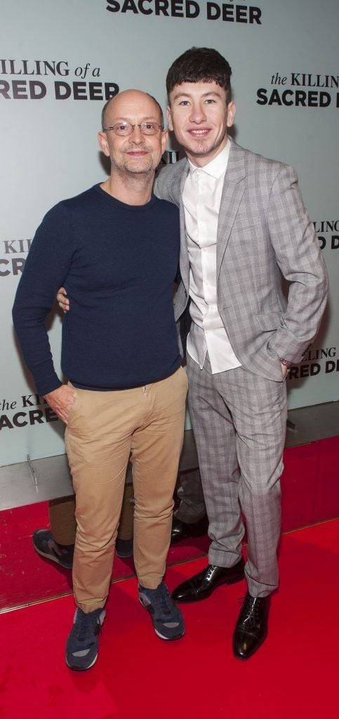 Ed Guiney and  Barry Keoghan at the Irish premiere of The Killing of a Sacred Deer at Light House Cinema Smithfield Pic: Patrick O'Leary