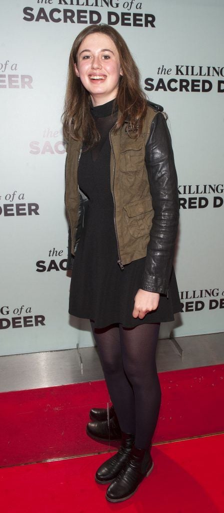 Katie McKenna at the Irish premiere of The Killing of a Sacred Deer at Light House Cinema Smithfield Pic: Patrick O'Leary