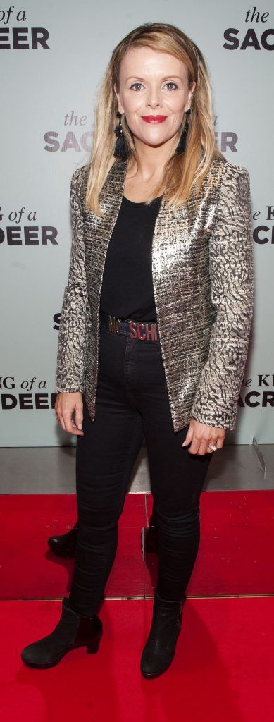 Denise Mc Cormack at the Irish premiere of The Killing of a Sacred Deer at Light House Cinema Smithfield Pic: Patrick O'Leary
