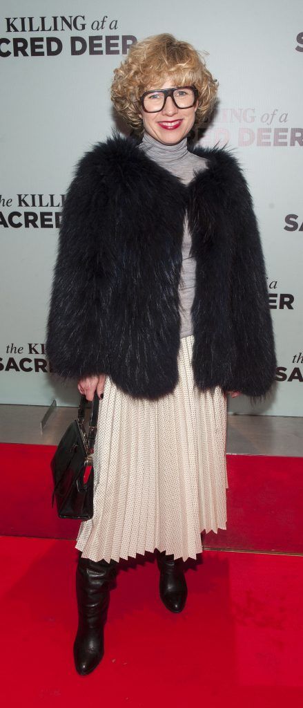 Sonya Lennon at the Irish premiere of The Killing of a Sacred Deer at Light House Cinema Smithfield Pic: Patrick O'Leary