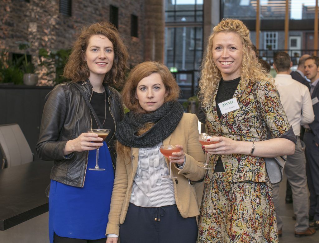 Niamh Murphy, Ela Walkowiak & Trina Donaghy pictured at the launch of 2WML & the preview of 1 WML (Windmill Lane). Photo: Anthony Woods