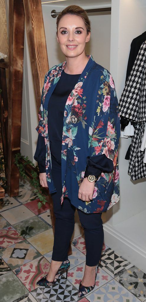 Sabrina Ni Concubhair at the CoCo Boutique Autumn Winter Party showcasing the Riviera collection in Clarendon Street, Dublin. Photo: Brian McEvoy