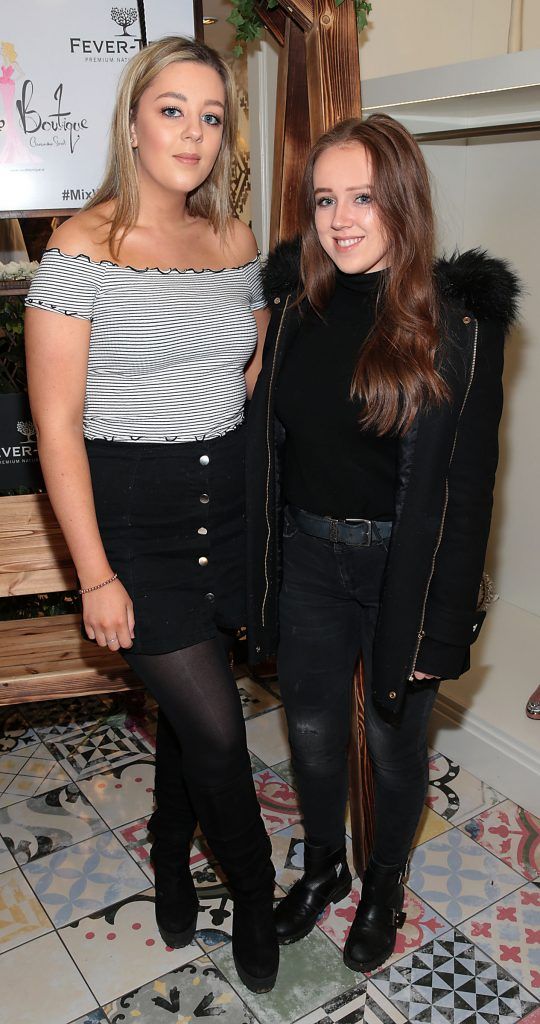 Jennifer Healy Hayes and Sarah Hamill at the CoCo Boutique Autumn Winter Party showcasing the Riviera collection in Clarendon Street, Dublin. Photo: Brian McEvoy