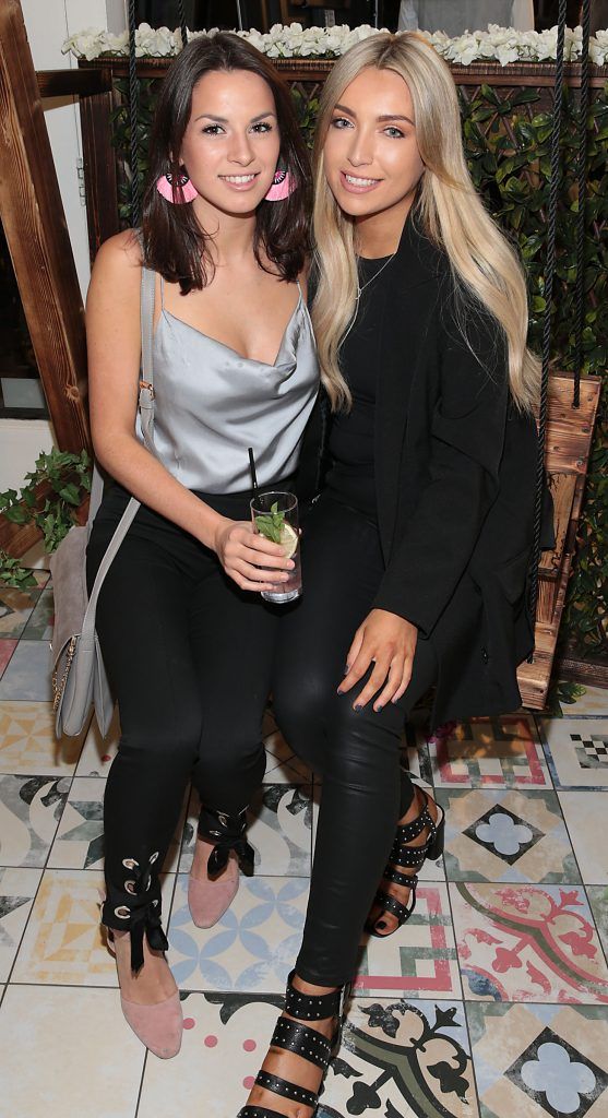 Chloe Best and Jacqueline McCrossan at the CoCo Boutique Autumn Winter Party showcasing the Riviera collection in Clarendon Street, Dublin. Photo: Brian McEvoy
