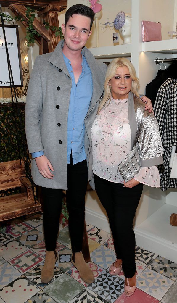 Hugh O Keeffe and Sharon Hennessy at the CoCo Boutique Autumn Winter Party showcasing the Riviera collection in Clarendon Street, Dublin. Photo: Brian McEvoy