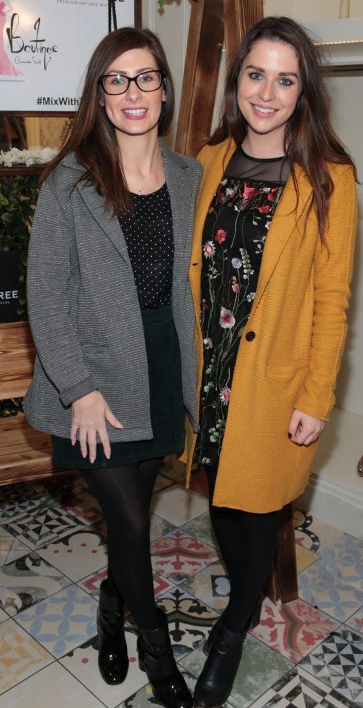 Maria Breen and Niamh Devereux at the CoCo Boutique Autumn Winter Party showcasing the Riviera collection in Clarendon Street, Dublin. Photo: Brian McEvoy