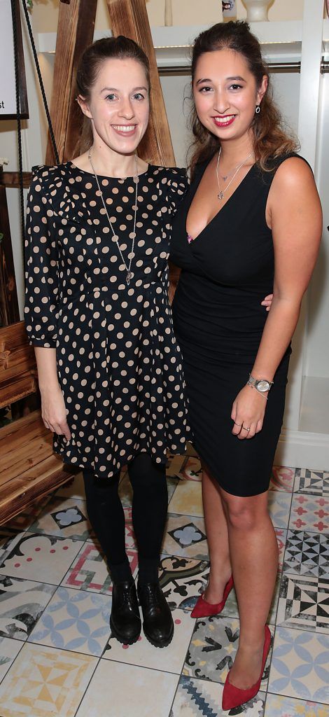 Fiona Canavan and Nirina Plunkett at the CoCo Boutique Autumn Winter Party showcasing the Riviera collection in Clarendon Street, Dublin. Photo: Brian McEvoy