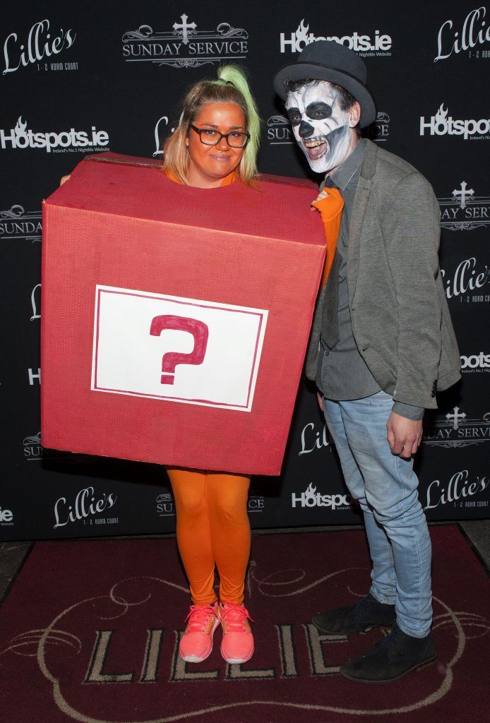 Fionna Lawlor and Matthew Pearse pictured at the annual Hotspots.ie Halloween party at Lillie's. Photo: Patrick O'Leary