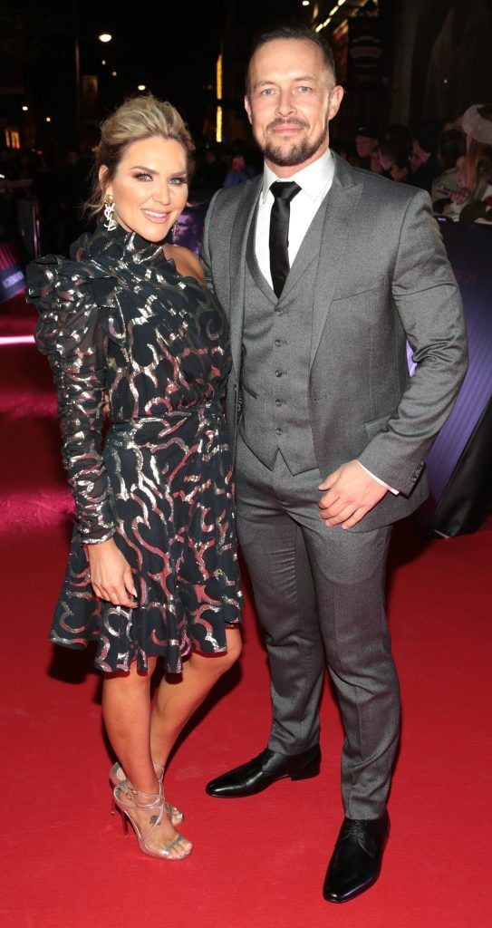 Erin McGregor and Terry Kavanagh at the world premiere of Conor McGregor: Notorious at the Savoy Cinema, Dublin. Picture: Brian McEvoy