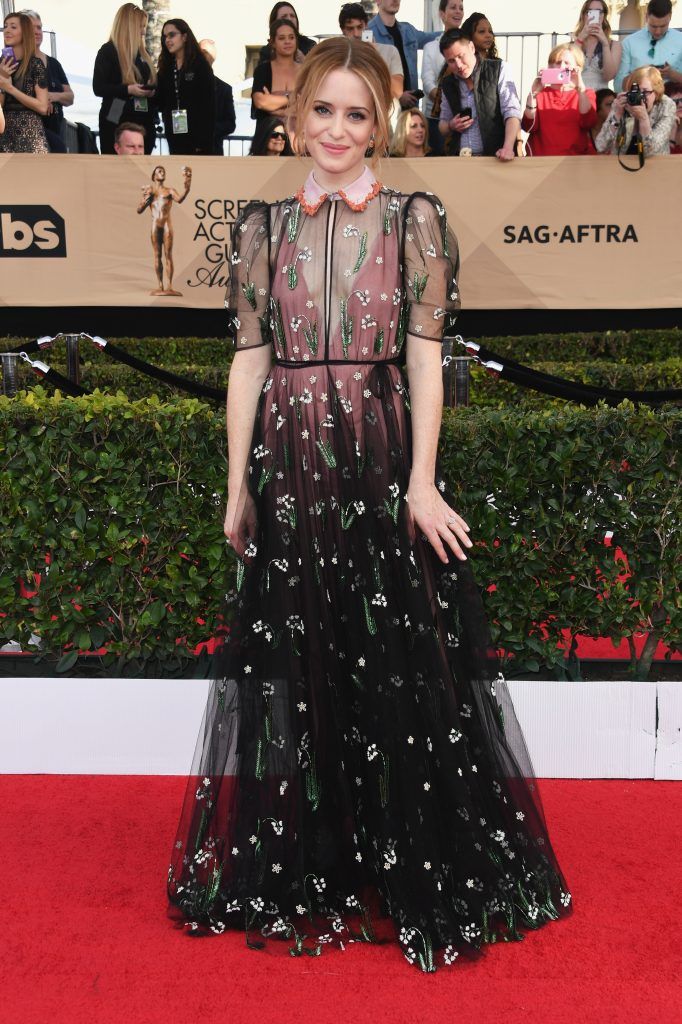 Claire Foy attends the 23rd Annual Screen Actors Guild Awards at The Shrine Expo Hall on January 29, 2017 in Los Angeles, California.  (Photo by Alberto E. Rodriguez/Getty Images)