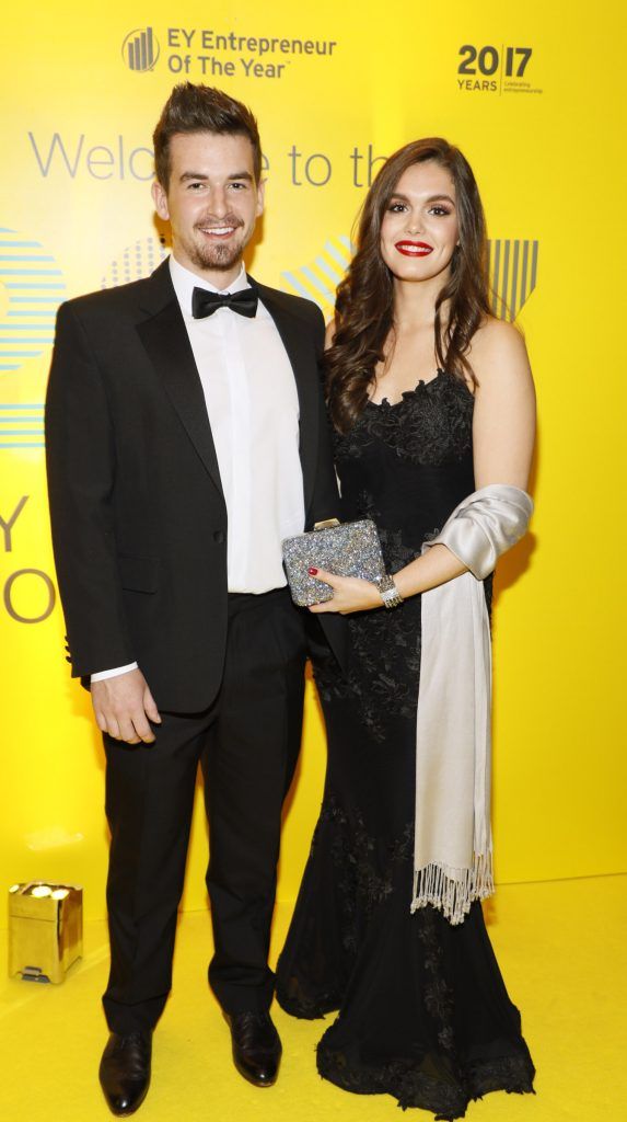 Conor and Niamh Kilpatrick at the EY Entrepreneur Of The Year Awards 2017 which took place in Citywest. Photo: Kieran Harnett