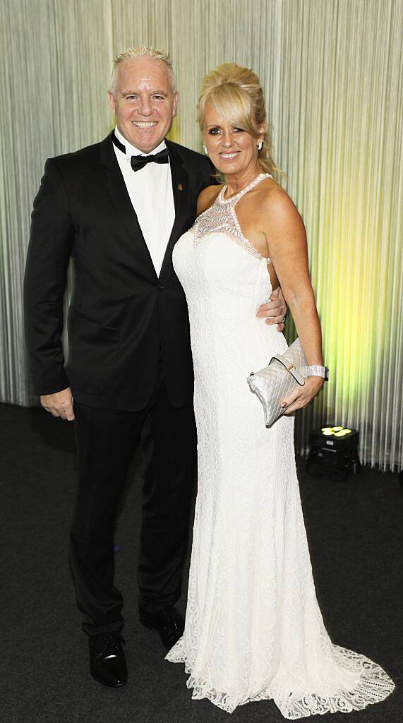 Ian and Lorraine McKenna at the EY Entrepreneur Of The Year Awards 2017 which took place in Citywest. Photo: Kieran Harnett