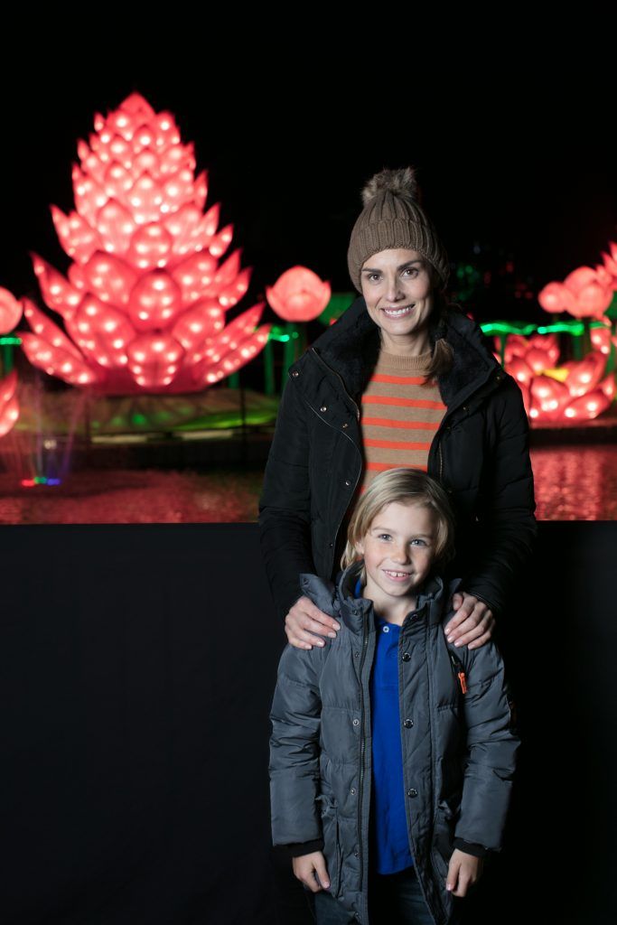 Alision Canavan and James Canavan at the opening of Wildlights at Dublin Zoo on 1st November 2017. Photo: Patrick Bolger