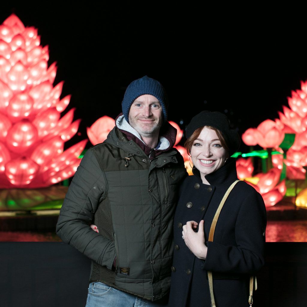 Mel Maclaine and Irene O’Brien at the opening of Wildlights at Dublin Zoo on 1st November 2017. Photo: Patrick Bolger