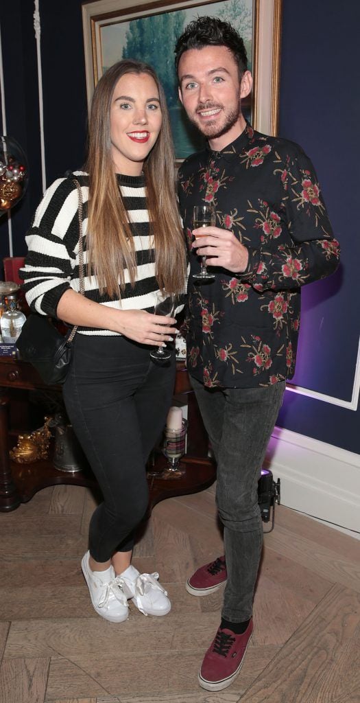 Sarah Hanrahan and Cathal Kenny at the Lidl Deluxe Christmas 2017 Showcase at 25 Fitzwilliam Place, Dublin. Photo: Brian McEvoy
