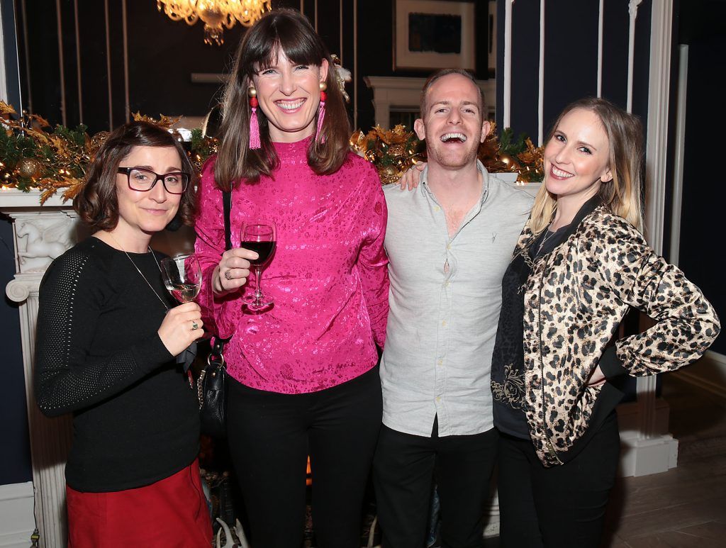 Zara Flynn, Kim Buckley, Brendan O Loughlin and Aideen Finnegan at the Lidl Deluxe Christmas 2017 Showcase at 25 Fitzwilliam Place, Dublin. Photo: Brian McEvoy