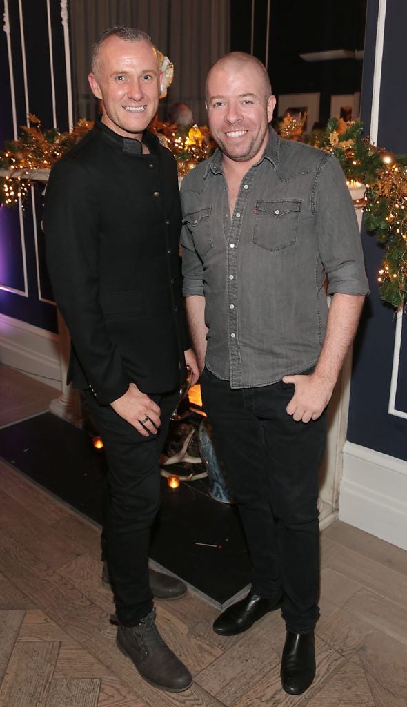 Brian Foley and Billy Passmore at the Lidl Deluxe Christmas 2017 Showcase at 25 Fitzwilliam Place, Dublin. Photo: Brian McEvoy