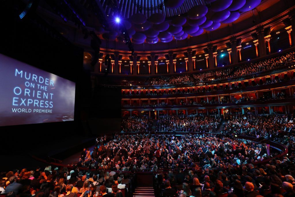 A general view inside the 'Murder On The Orient Express' World Premiere held at Royal Albert Hall on November 2, 2017 in London, England.  (Photo by Tim P. Whitby/Tim P. Whitby/Getty Images/for 21st Century Fox)