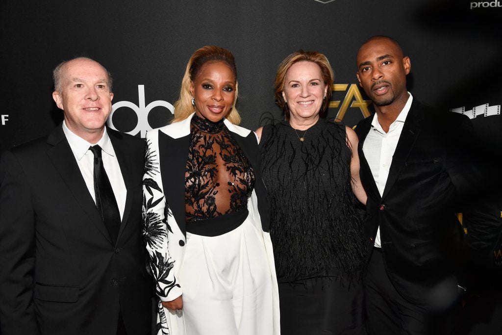 (L-R) Producer Cassian Elwes, honoree Mary J. Blige, producer Kim Roth, and producer Charles D. King attend the 21st Annual Hollywood Film Awards at The Beverly Hilton Hotel on November 5, 2017 in Beverly Hills, California.  (Photo by Frazer Harrison/Getty Images for HFA)