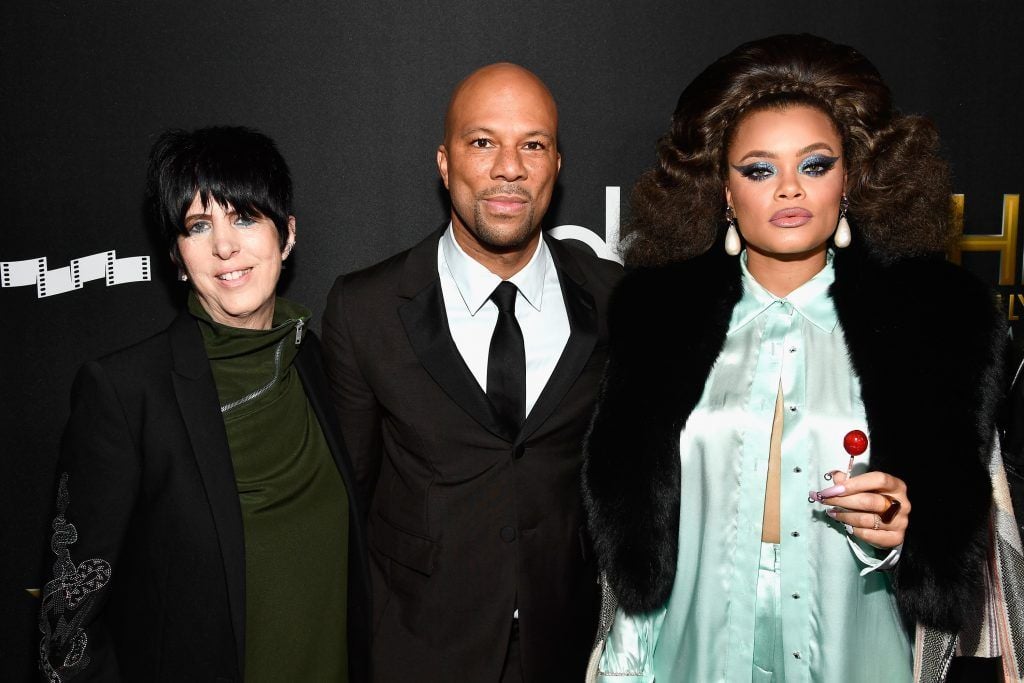 (L-R) Honorees Diane Warren, Common and Andra Day attend the 21st Annual Hollywood Film Awards at The Beverly Hilton Hotel on November 5, 2017 in Beverly Hills, California.  (Photo by Frazer Harrison/Getty Images for HFA)