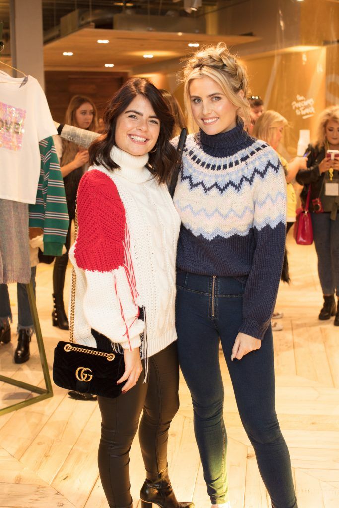 Dominique Nugent & Lauren Arthurs pictured at the preview of the Penneys spring summer 2018 collection at Primark Head Office, Dublin. Photo: Anthony Woods