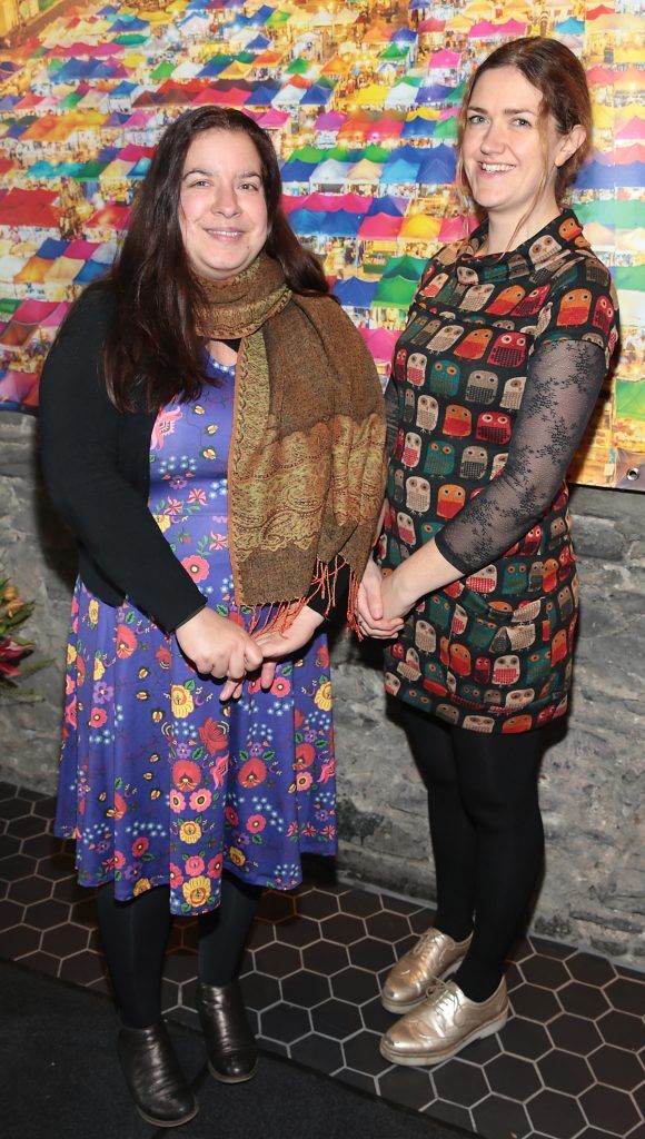 Katia Valadeau and Fionnuala Dorney at the launch of the new first floor of Nightmarket Thai Restaurant, Ranelagh. Photo: Brian McEvoy