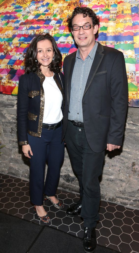 Clodagh Murphy and Andrew Bradley at the launch of the new first floor of Nightmarket Thai Restaurant, Ranelagh. Photo: Brian McEvoy