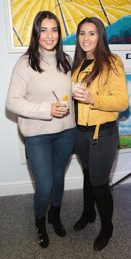Lauren Kenny and Tia Horrigan at the launch of the National Dairy Council's Complete Natural Pop up Dairy Cafe on South William Street, Dublin. Photo: Brian McEvoy