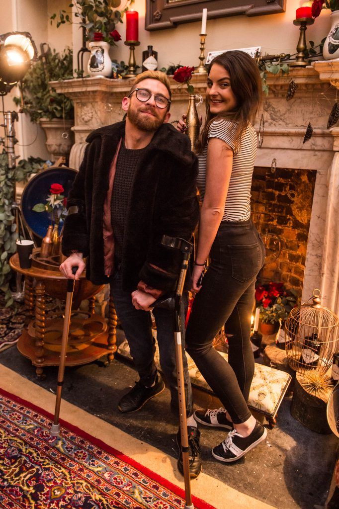 Paddy Smyth & Sinead Haugh at the exclusive launch of Hendrick's 'The Illustrious Manor of Eminence' at Tailor's Hall, Back Lane, Dublin 8. Photo: RuthlessImagery