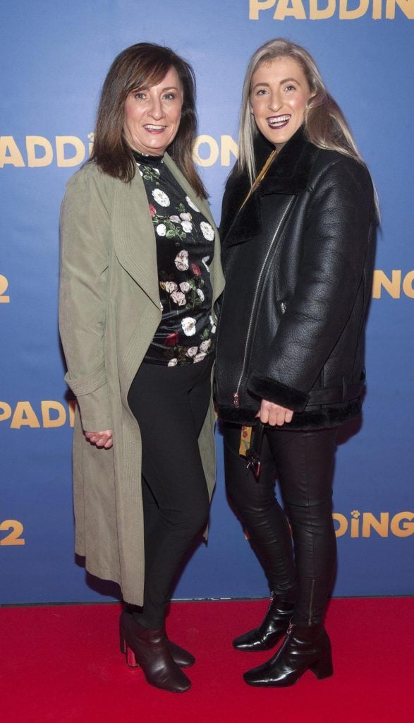 Carol Smith and Stephanie Smith pictured at the Paddington 2 premiere in Odeon Point Square, Dublin. Photo: Patrick O'Leary